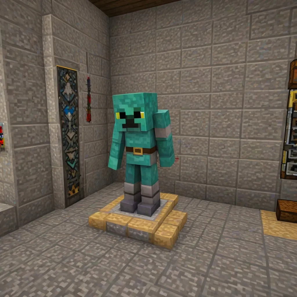 Jak zrobić stojak na zbroję w Minecraft?